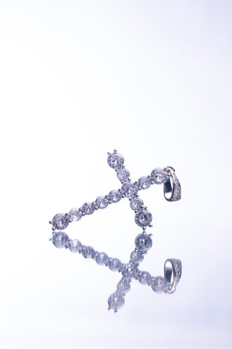 Stone Cross Pendant Necklace
