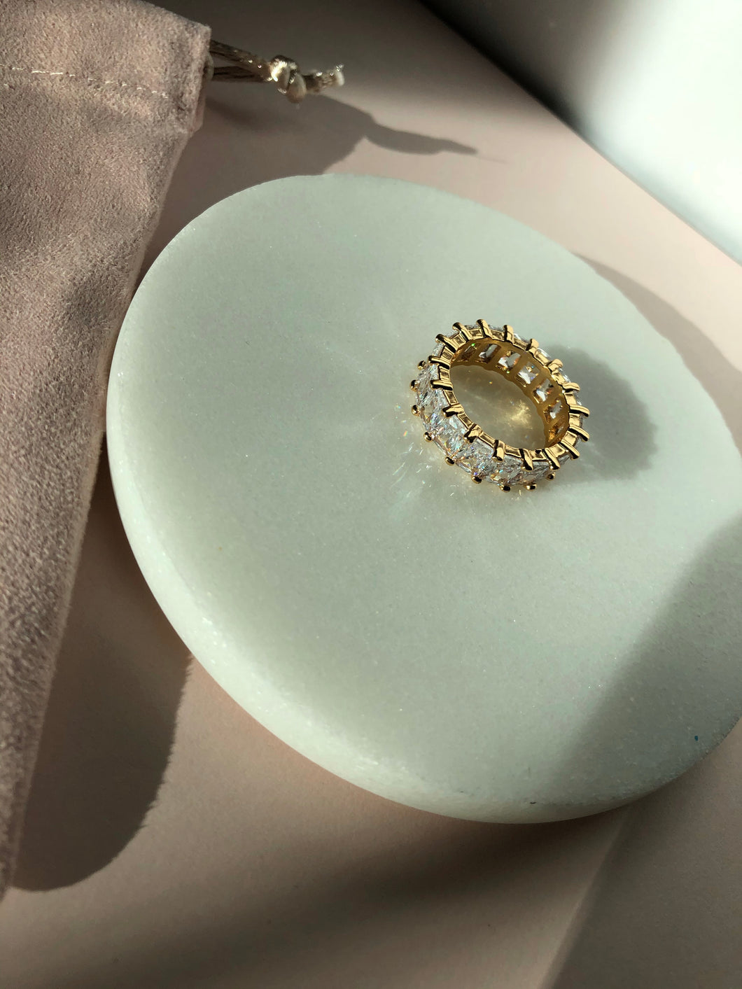 Baguette Studded Ring
