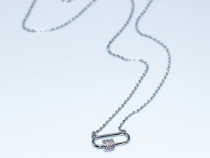 Carabiner Charm Pendant Necklace